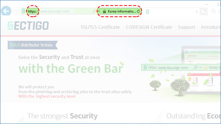 Example of SSL Security Server for Explanation