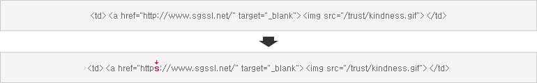 https Web page modification example for protocol call